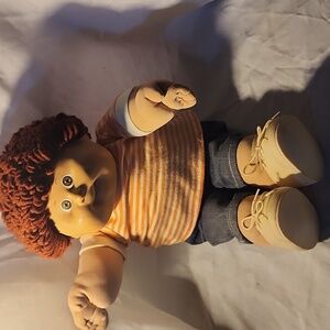 Cabbage patch kids boy with brown hair and brown eyes